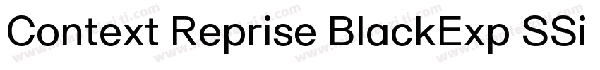 Context Reprise BlackExp SSi Bold字体转换